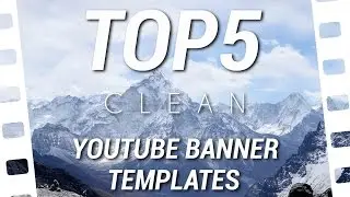 Top 5 Free YouTube Banner Templates Clean Design ( Photoshop) 2016