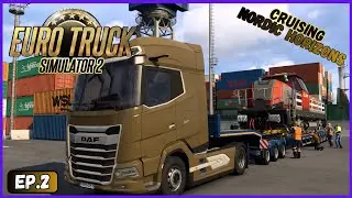 Первый специальный транспортный локомотив | Геймплей дополнения Euro Truck Simulator 2: Nordic Ho...