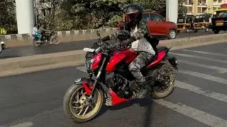 Bajaj Dominar 400 best view | GoPro Hero 10 | Bike| traffic| Best Bike #motovlog  #biker #bikes 