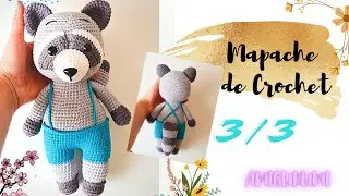 🔸️Mapache 🦝 amigurumi  CROCHET PASO A PASO