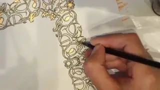 Decorative Border Design (Part 1 -- Adding gold details)