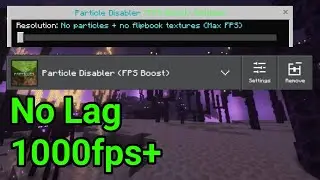 Particle Disable Fps Boost Texture Pack For Minecraft Bedrock 1.21+ (Download)