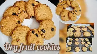 EP-3|Christmas special dry fruits cookies| Crispy biscuits| maida|sugar| eggless biscuits|