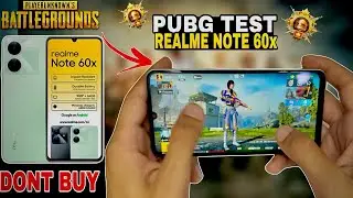 🔥 Realme Note 60x PUBG Test | Smooth Gameplay? FPS Drop? Full Review! 🔥