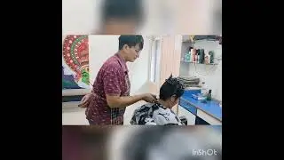 straightening, colour and hair cut