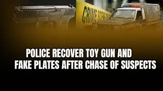 POLICE RECOVER TOY GUN AND FAKE PLATES AFTER CHASE OF SUSPECTS