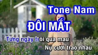 Karaoke Đôi Mắt Tone Nam (Wanbi)