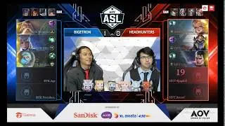 HEADHUNTERS vs  BTR Match 2 - ASL Season 2 AOV