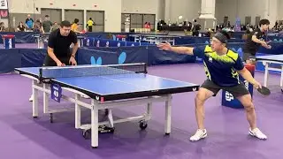 小哥正反手都不太稳定 轻松拿下3:0 | US OPEN U1800 小组赛