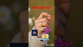 Calm your mind in style. Spin away stress with the Daisy Fidget Spinner Ring.