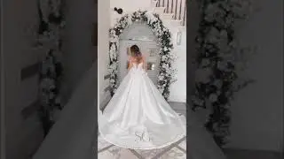 Enzoani Udelia - Mikado Wedding Dress with Overskirt and 3D Flowers