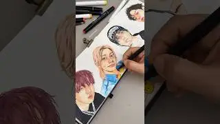 Happy Felix Day 🖤 | Birthday Drawing of Felix (Stray Kids) #drawing #kpop #sketchbook