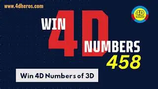 Win 4D numbers of 3D - 458