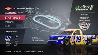 Nascar 25 Season Mode -Trucks Race 2: Echo Park aka Atlanta