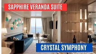 Crystal Symphony Sapphire Veranda Suite Tour #cruise #crystalcruises