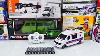 Unboxing RC Ambulance Emergency Car Scale 1:32, Rc Urban Pick Up Car, Jeep Gear Car, Elektric Dog