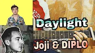 Daylight - Diplo & Joji//complete guitar Tutorial/lesson/cover