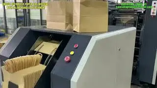 Unique Automatic Paper Bag Machine with Inline Handle Attachment