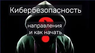 Направления кибербезопасности и как начать #programming #cybersecurity #hacker