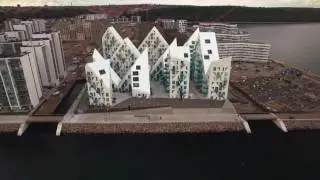 The Isbjerget development in Aarhus, Denmark&nbsp;from the sky