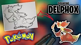 How To Draw Delphox From Pokemon Gen 6 Speed Drawing