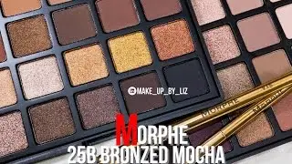 Warm Bronzed Mocha Smokey Shimmer Morphe 25B Bronzed Mocha Palette
