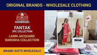 FANTAK 3PC Lawn Jacquard Barosha Collection - Original Brand Suits Wholesale | Brand Diaries