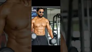 body transformation of Allu arjun 😱 #alluarjun #bodytransformation #southmovie #shorts #motivation
