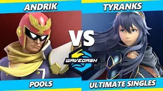 Wavedash 2023 - Andrik (Captain Falcon) Vs. Tyranks (Lucina) Smash Ultimate - SSBU