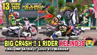 BIG CR45H‼️Hingga 1 Rider ke Lind35😱 | OMR Satria 2T 125cc Std MixRider Kejurda Jabar 2025 Cimahi