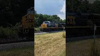 Thunderstorms try forming as Wabtec tests locomotives on test track! #shorts #weather #train