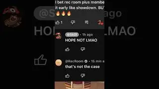 Rec Room + Players WONT PLAY the NEW RRO Early! 😳🥹