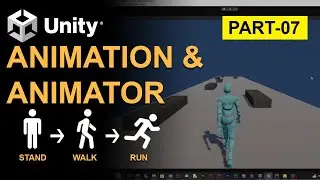 👉 Unity Animator Tutorial | Part 7 | Idle + Walk + Run Animation with Script Control (Hindi)