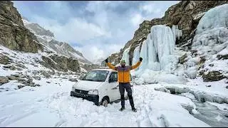 Spiti Valley in Winter 😱 | Car Survival from Spillow to Kaza | Himachal Pradesh 😍 @LATHWALRIDER 
