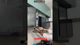Ultimate modular kitchen design -smart sleek & space-saving! #modularkitchen #kitchen #shorts
