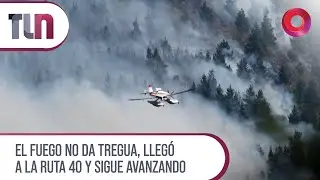 #Telenueve | El fuego no da tregua, lleg&oacute; a la ruta 40 y sigue avanzando