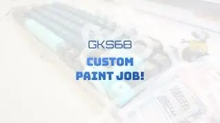 Adding a custom paintjob on a mechanical keyboard via Acrylic Pouring