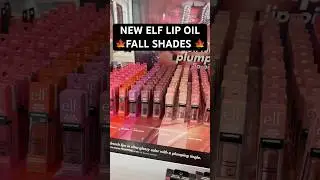 VIRAL ELF FALL LIP OILS ✨🍁 #trending #elf #elfcosmetics #lipoil #makeup #beauty #shorts