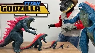 EPIC UNBOXING World's Largest TITAN GODZILLA Figure Review 24 inch Godzilla x Kong New Empire Toy