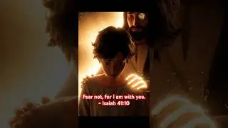Fear Not &mdash; God Is With You ✨ | Isaiah 41:10 | Christian video #shorts