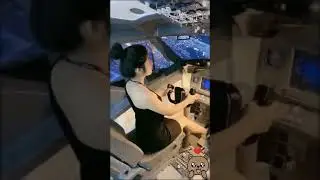 Beautiful girl flying plane video #shorts