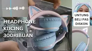 Unboxing 📦 & review 🎧  FINGERTIME HEADPHONE GAMING BLUETOOTH CAT EAR | Headphone kucing lucu