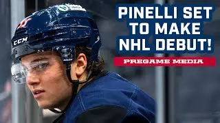 Luca Pinelli Set to Make NHL Debut Tonight vs. the Maple Leafs! | Pregame Media