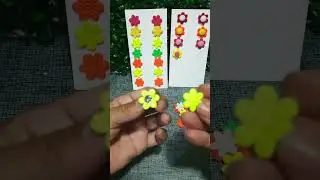Brinco com Florzinha Prensada/@Ateliê Tiça Laços/#artesanato #dicas 