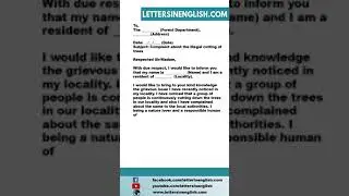 Complaint about Illegal Cutting of Trees
