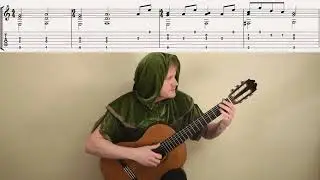 Zelda Twilight Princess (Lesson) Midna's Theme (How to play on classical guitar with tabs)