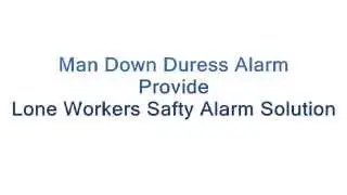 Man Down Duress Alarm | Duress Alarm System