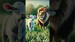 tha cows and the lion  story| beautiful animals stories #shorts #viral #ai #cartoon #cow #lion