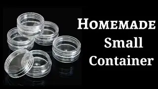 Homemade Small Container/How to make small Container/homemade lip balm container/diy small Container
