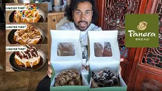 Panera Bread CinnaTop Fudgy Brownie, Candy Cookie, Choco Chipper HONEST Review Cheat Meal